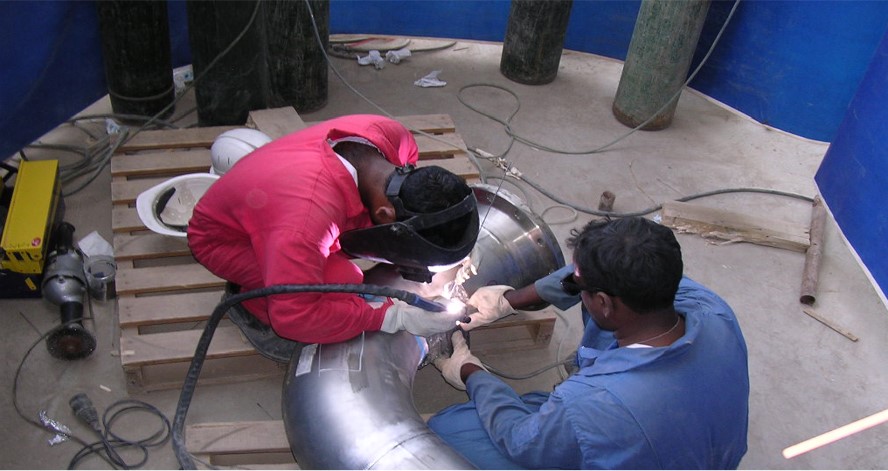 Welding at grade