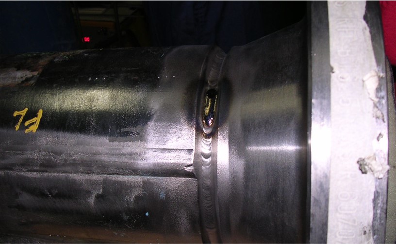 welding defect due to impure Argon gas