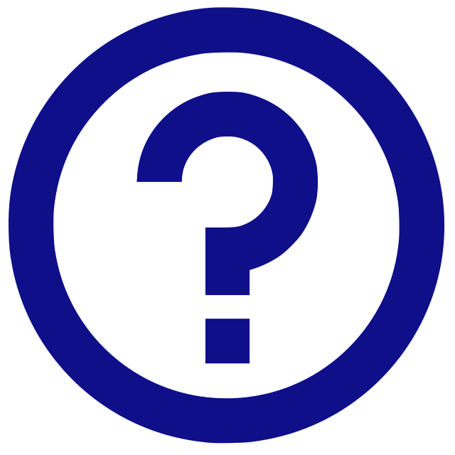 Question mark, for Contact